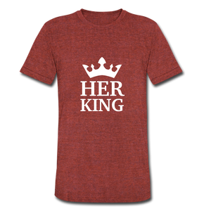 Her King Two Men's T-Shirt - heather cranberry