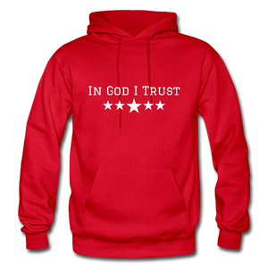 In God I Trust Men's Hoodie - red
