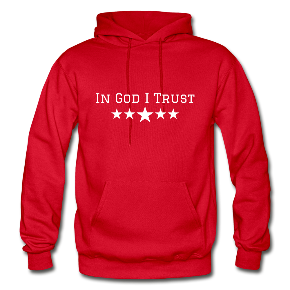 In God I Trust Men's Hoodie - red