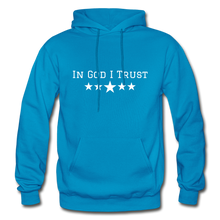 Load image into Gallery viewer, In God I Trust Men&#39;s Hoodie - turquoise
