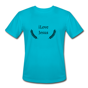 iLove Jesus Men's T-Shirt - turquoise