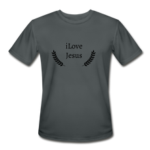 Load image into Gallery viewer, iLove Jesus Men&#39;s T-Shirt - charcoal