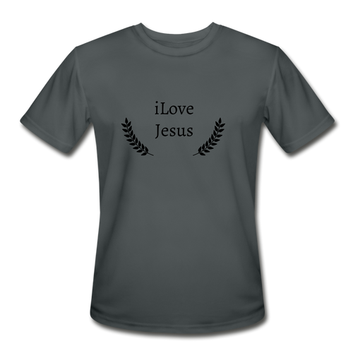 iLove Jesus Men's T-Shirt - charcoal