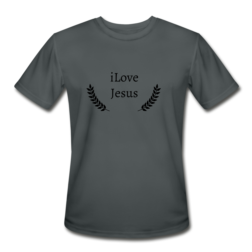 iLove Jesus Men's T-Shirt - charcoal