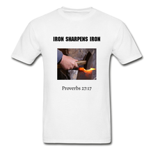 Load image into Gallery viewer, Iron Sharpens Iron Men&#39;s T-Shirt - white