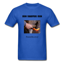 Load image into Gallery viewer, Iron Sharpens Iron Men&#39;s T-Shirt - royal blue