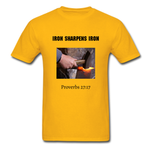 Load image into Gallery viewer, Iron Sharpens Iron Men&#39;s T-Shirt - gold
