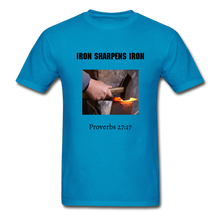 Load image into Gallery viewer, Iron Sharpens Iron Men&#39;s T-Shirt - turquoise