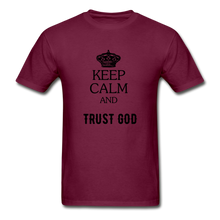 Load image into Gallery viewer, Keep Calm Men&#39;s T-Shirt - burgundy