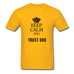 Keep Calm Men's T-Shirt - gold