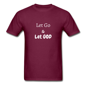 Let Go Men's T-Shirt - burgundy
