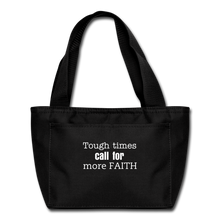 Load image into Gallery viewer, More Faith Lunch Bag - black