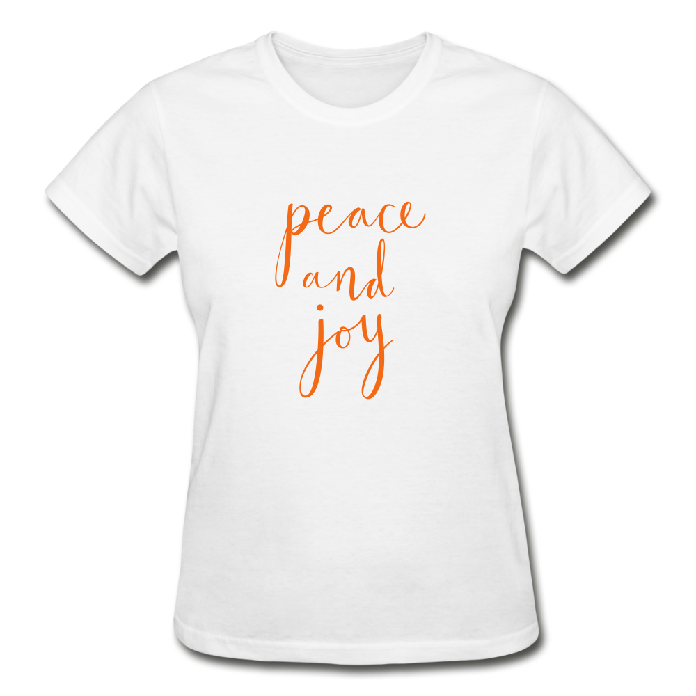 Peace & Joy Women's T-Shirt - white