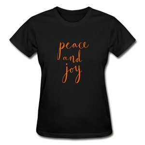 Peace & Joy Women's T-Shirt - black
