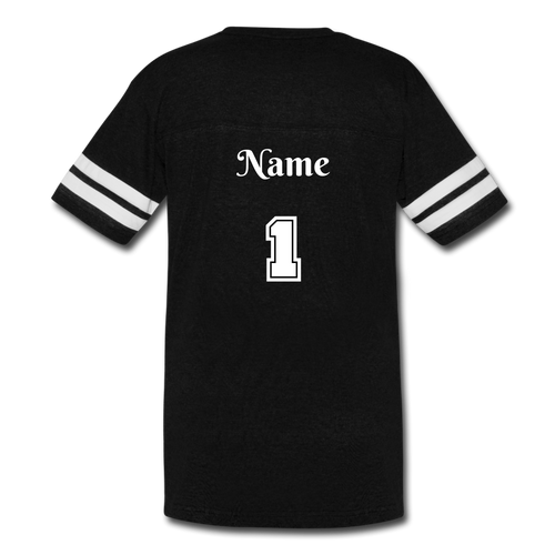 Team Jesus Men's Jersey T-Shirt (Black) - black/white