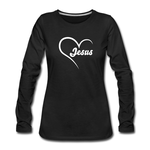 Jesus Women's Long Sleeve - black