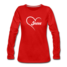 Load image into Gallery viewer, Jesus Women&#39;s Long Sleeve - red