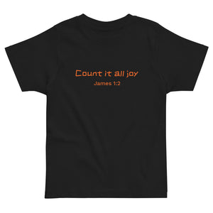 Count It All Joy Toddler Jersey T-Shirt