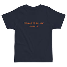 Load image into Gallery viewer, Count It All Joy Toddler Jersey T-Shirt