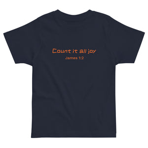 Count It All Joy Toddler Jersey T-Shirt