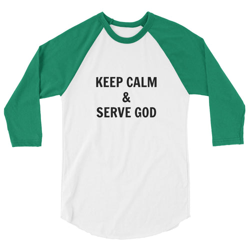 Serve God Men's 3/4 Sleeve