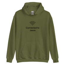 Load image into Gallery viewer, Connected To Jesus Unisex Hoodie
