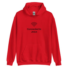 Load image into Gallery viewer, Connected To Jesus Unisex Hoodie