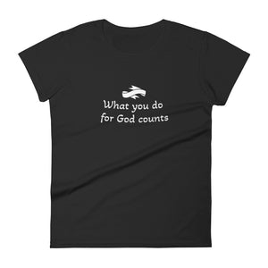 God Counts Women's Fashion Fit T-Shirt